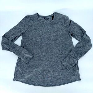 Athleta Womens Athletic Shirt Tulip Back‎ With Thumbholes Grey Size Medium